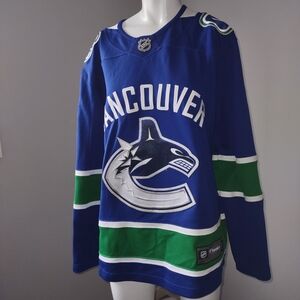 NHL Blue and Green Vancouver Jersey